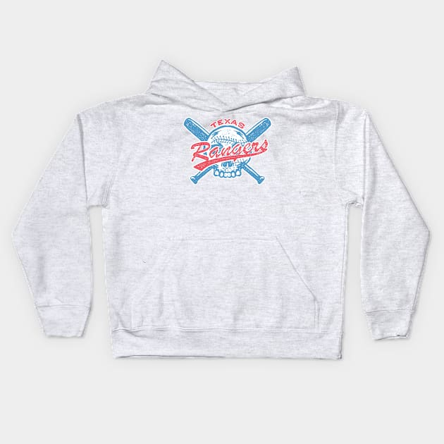 Texas Rangers Kids Hoodie by brainchaos